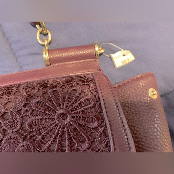 Charming Charlie Deep Purple Tote W Crossbody Strap NWT - Picture 4 of 10